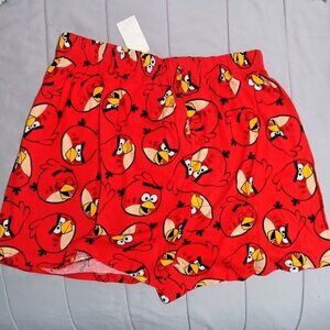 Men's Red Angry Birds Sleep Shorts Boxers Size Small 28-30 NWT
